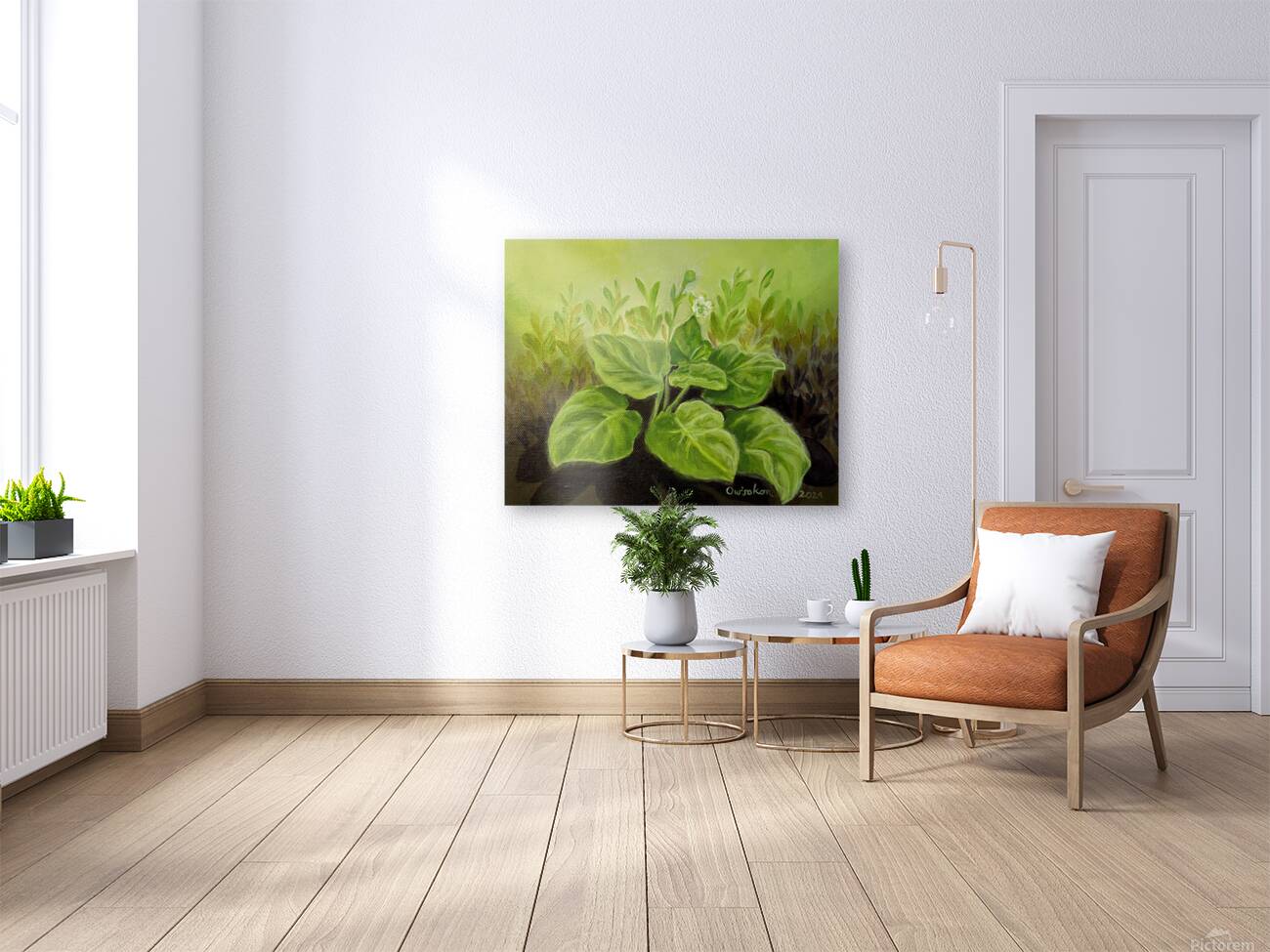 Owisokon Lahache  - Oienkwaon  Ceremonial Tobacco   Acrylic  8.5x11 Reproduction