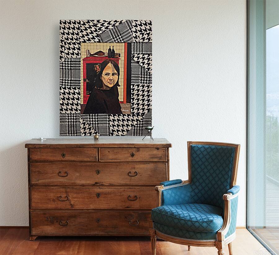 Ariane Charest  - Le Souper Acrylic  16x20. Reproduction