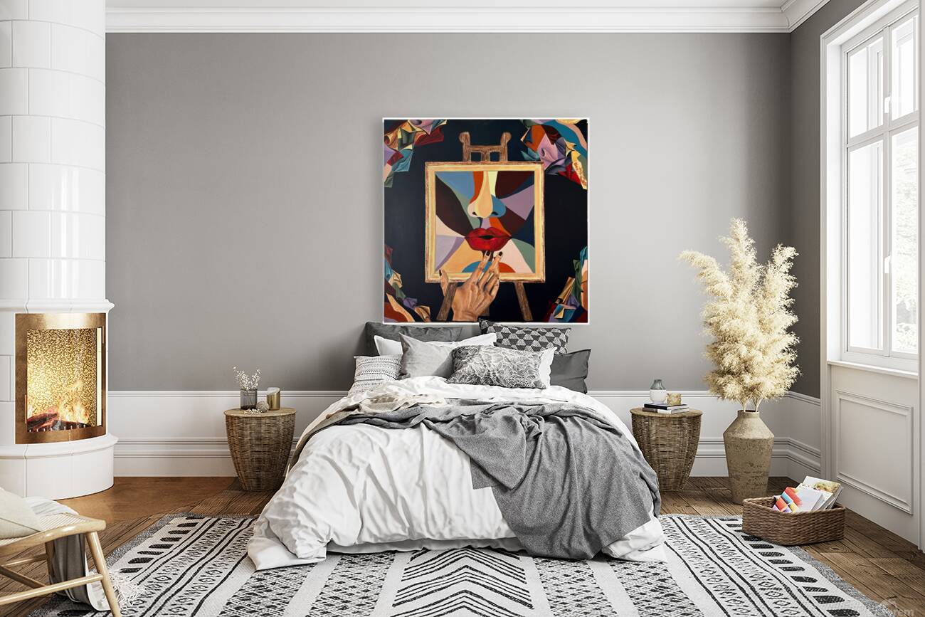 Yuliana Lytvar  - Revelation-Virtual  Mix Medium   47 x 47 Reproduction