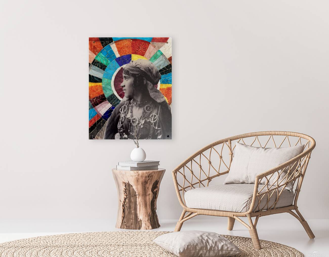 Sassi Sabrine - Femme du sud - Zeineb - Fileuse  Mix Medium  20x24 Reproduction