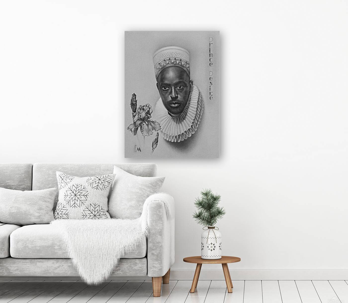 Lana Matskiv  - Prince Desire  Pencil  18x24 Reproduction