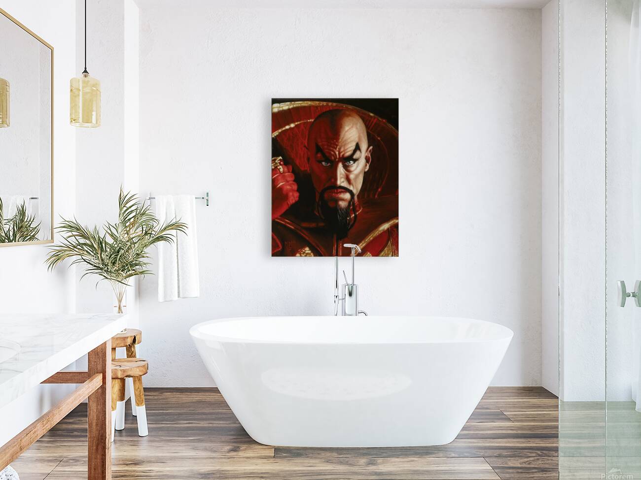Mark Mitchell  - The Warlock  Ming the merciless from Flash Gordon played by Max von Sydow - Acrylic - 16x20 Reproduction