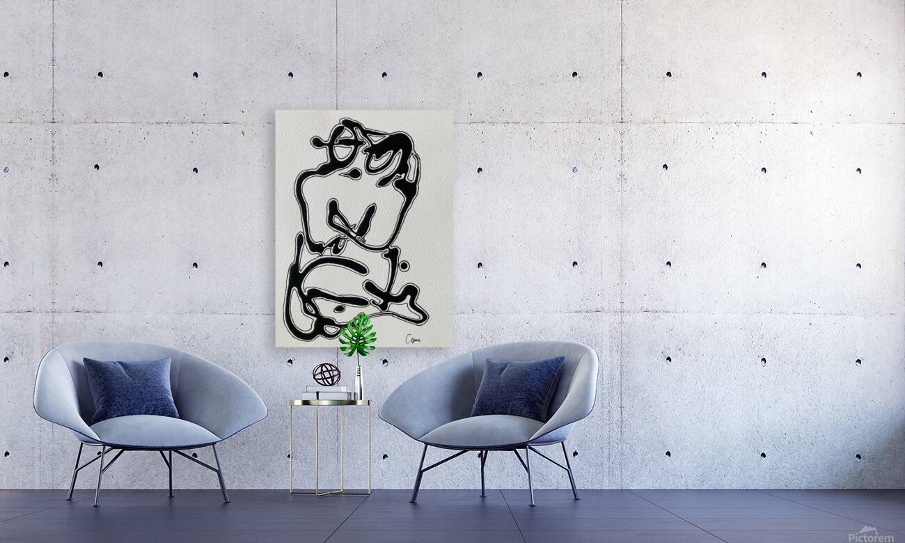 Gillian McConnell  - Lovers - Acrylic - 12”x15” Frame included Reproduction