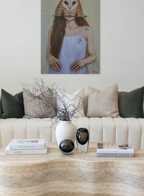 Nancy Boisvert - Unspoken - Oil Painting - 28x36 - $1280 by Global Art League