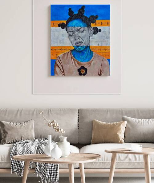 Stephanie Dalzon - Affres - Mix medium - 20X24” - 1200$ by Global Art League