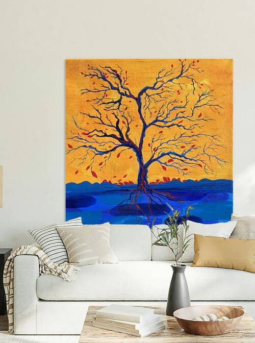 MONA LEBLOND - Silhouette - Acrylic - 18x14 - $504.00 by Global Art League