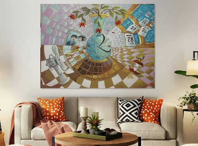 Francisco Javier Delgado Urzua - Ephemeral - Oil Painting - 32x24 - 2500 by Global Art League