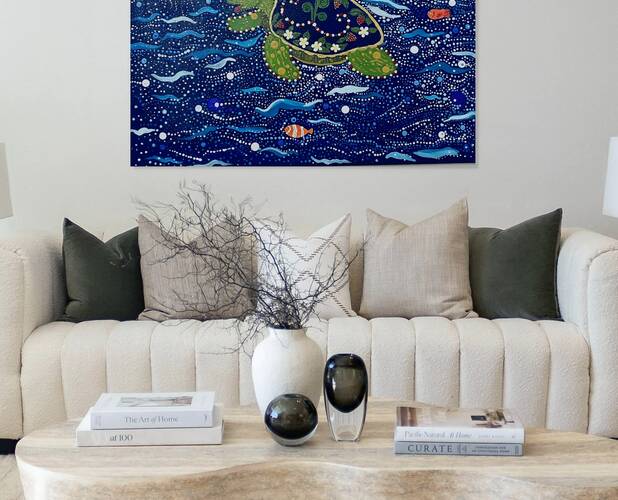 Deborah Harquail Mary Deborah  - Wabanaki Turtle - Acrylic - 20 x 16 - 500 $ by Global Art League