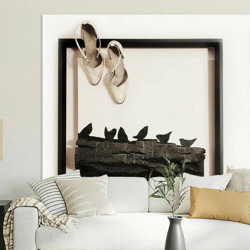 Nasim Ensafi - Breavement - Mix Medium 25x25 Personal Collection by Global Art League