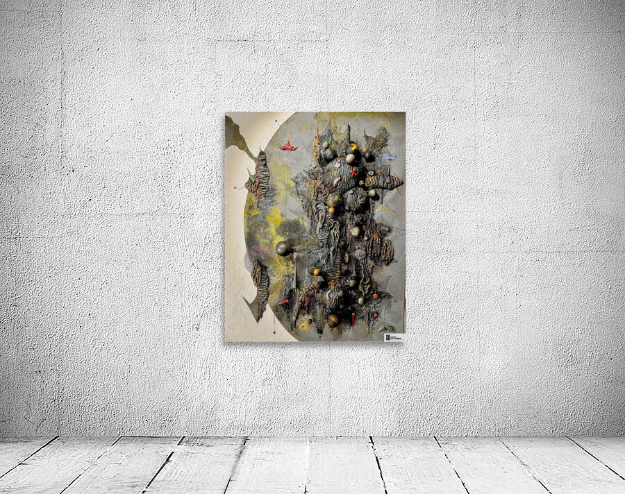 Jun Gueco Cruz  -  Dark Cloud  Mix  Medium  29.5 x 22.5 in Wall Preview