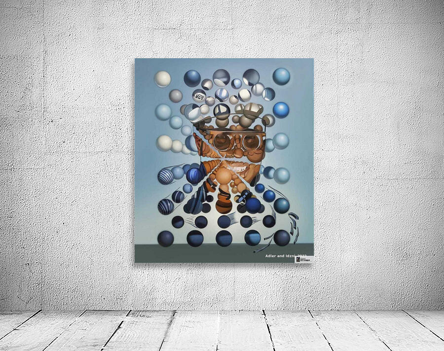 Adler Jean Baptiste  -Portrait a la Salvador Dali  Oil Painting  18 x 24 Wall Preview