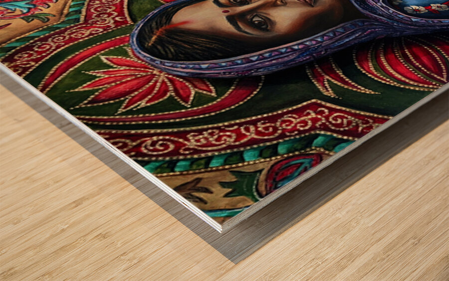 Flora White - Mata Mother  ACRYLIC  18X24 Wood print