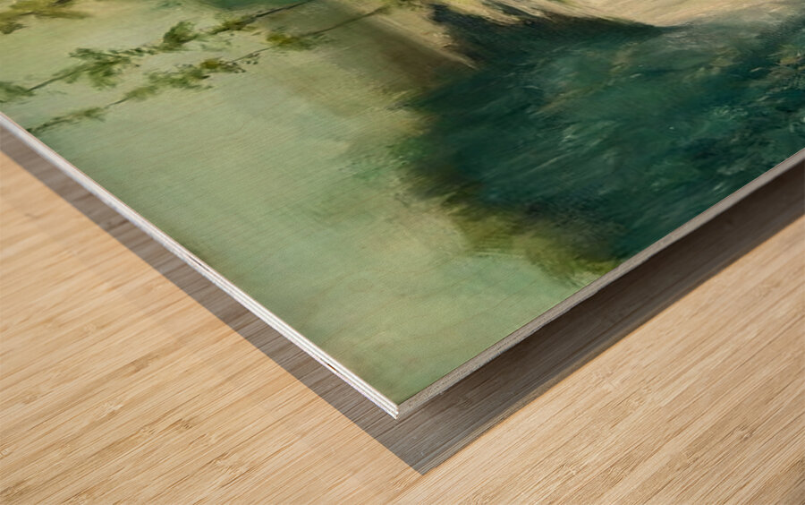 Asma Soussi  -  Lelan invincible  Oil Painting  11 x 14 Wood print