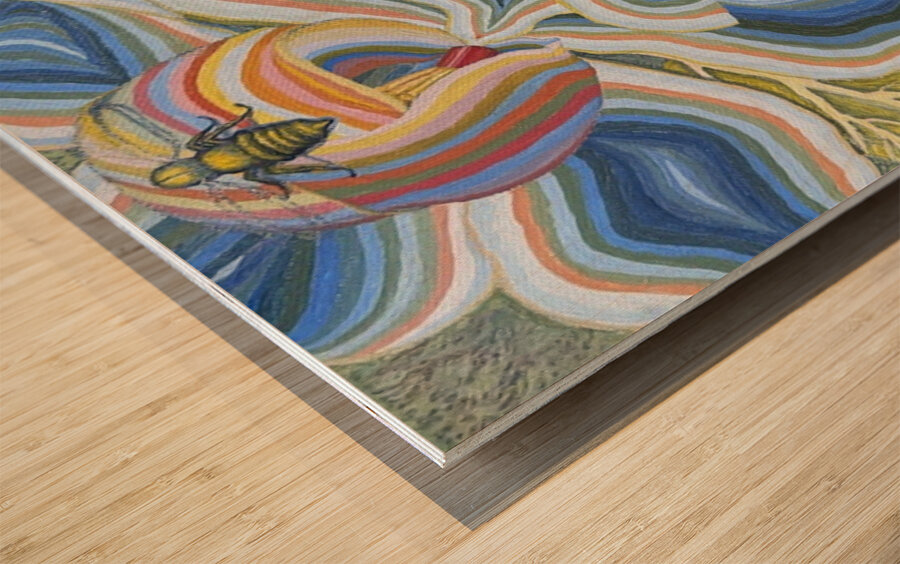 John Powell  - Pure  Oil Painting  12x9 Wood print