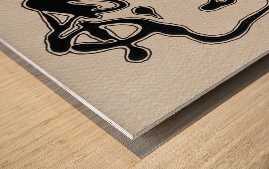 Gillian McConnell  - Lovers - Acrylic - 12”x15” Frame included Wood print