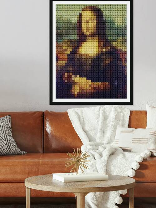 Pixelated Mona Lisa: A Modern Mosaic Interpretation by ManalGass