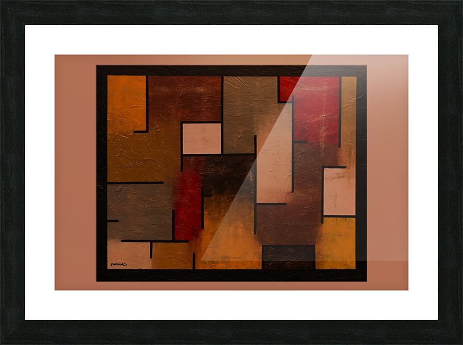 Squares Picture Frame print