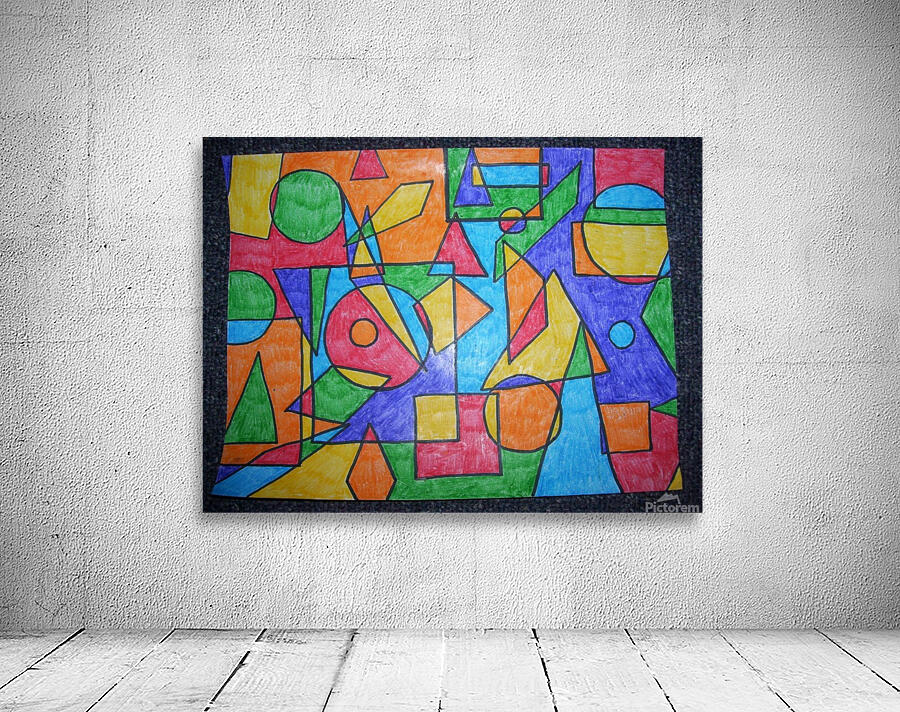 Squares and Circles Wall Preview