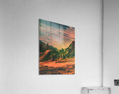 Psychedelic Planet california clouds color Acrylic Print