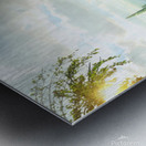 Nature drawing fantasy flower green waterfall Metal print