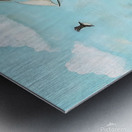 ship whale ocean sea nature Metal print