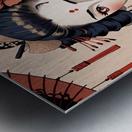 kimono geisha japan woman japanese Metal print
