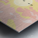 nature mountain birds river sunset Metal print