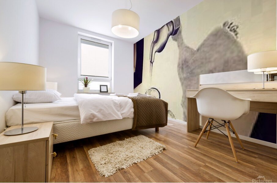 3d drawing art Mural print