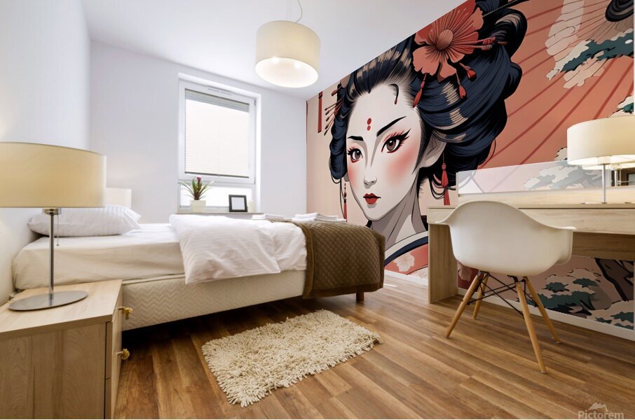 kimono geisha japan woman japanese Mural print
