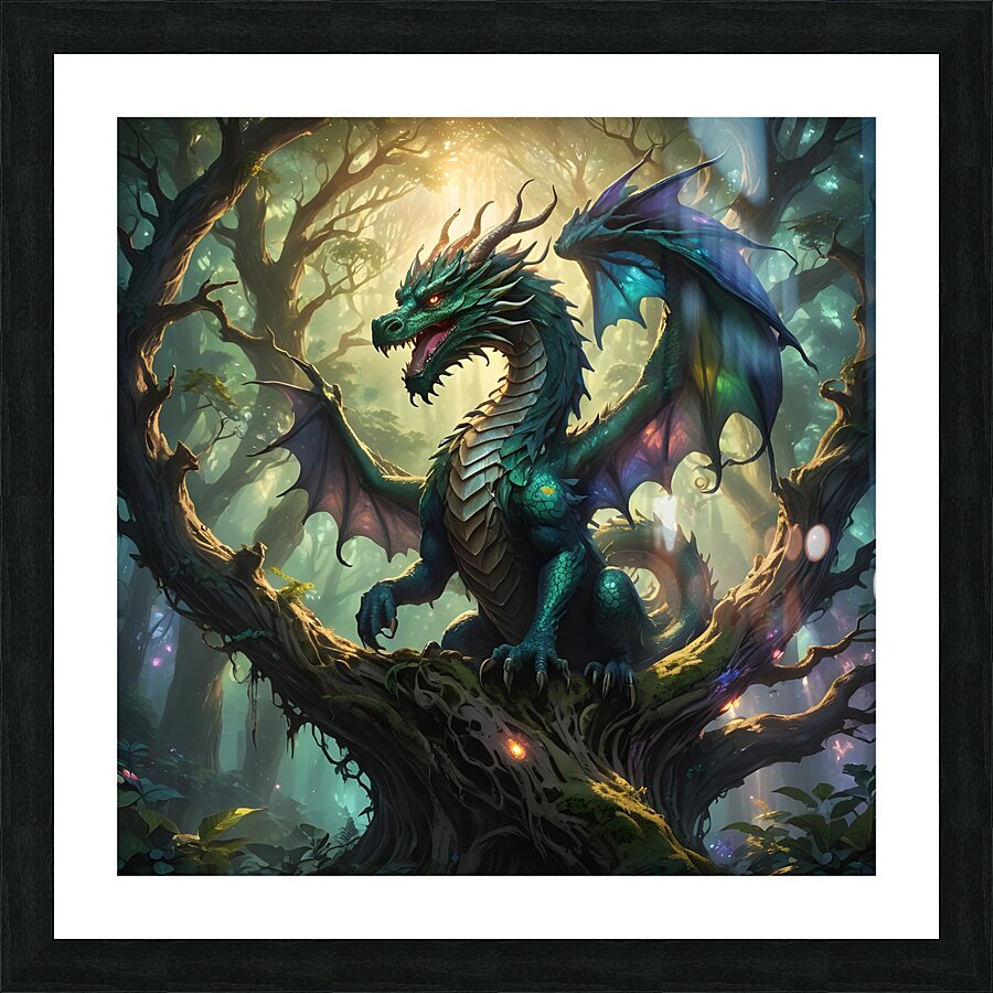 dragon fantasy Picture Frame print