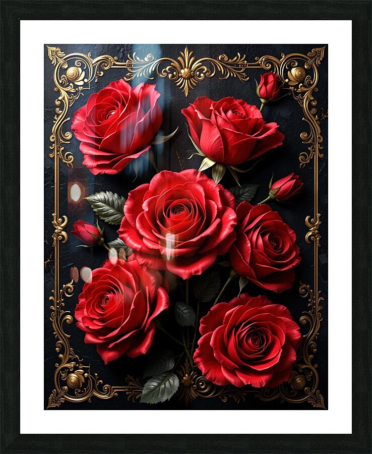 red roses Picture Frame print