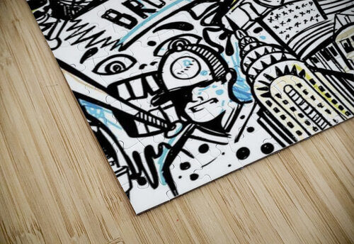 Doodle new york city nyc Samant4 puzzle