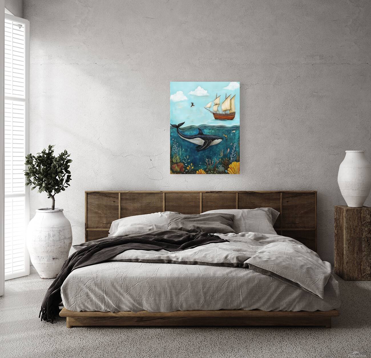 ship whale ocean sea nature Reproduction