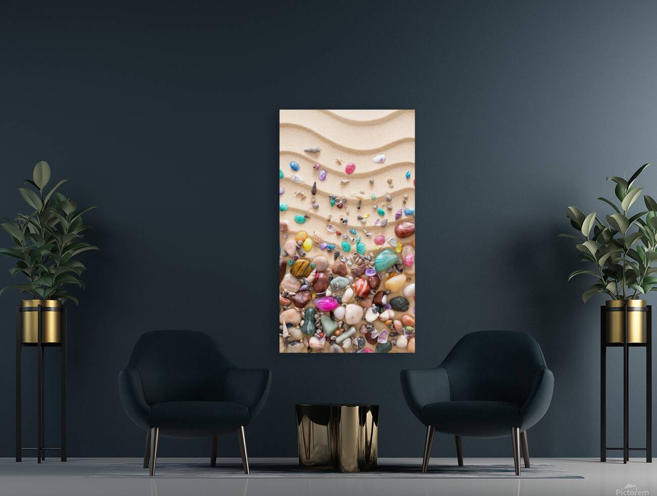 Sea shells colourful Reproduction