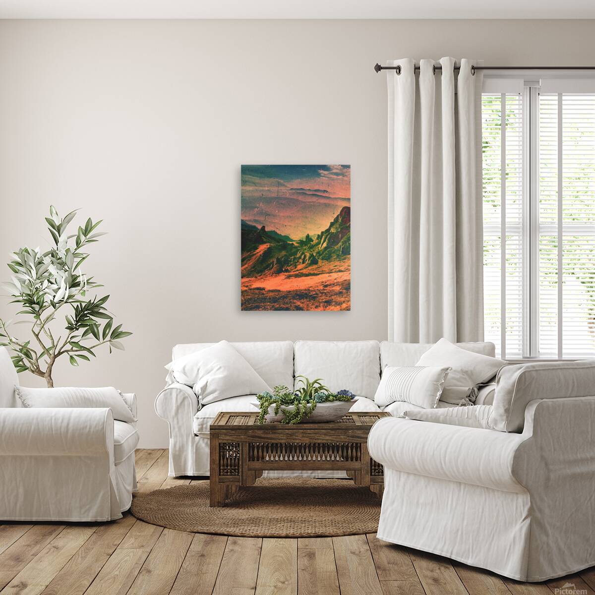 Psychedelic Planet california clouds color Reproduction