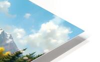 spring landscape mountains HD Metal print