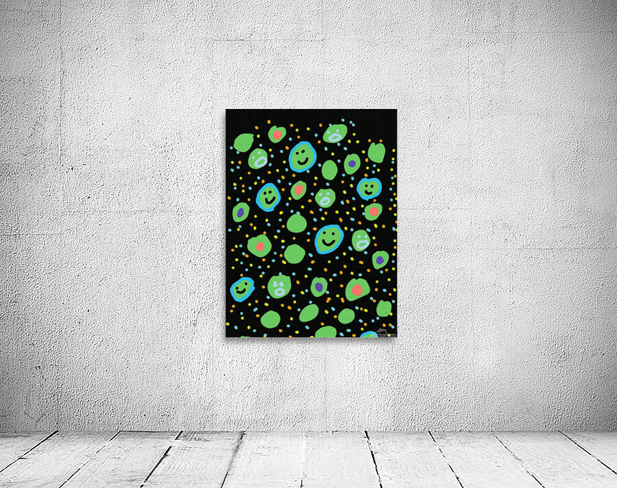 Doodle dot drawing Wall Preview