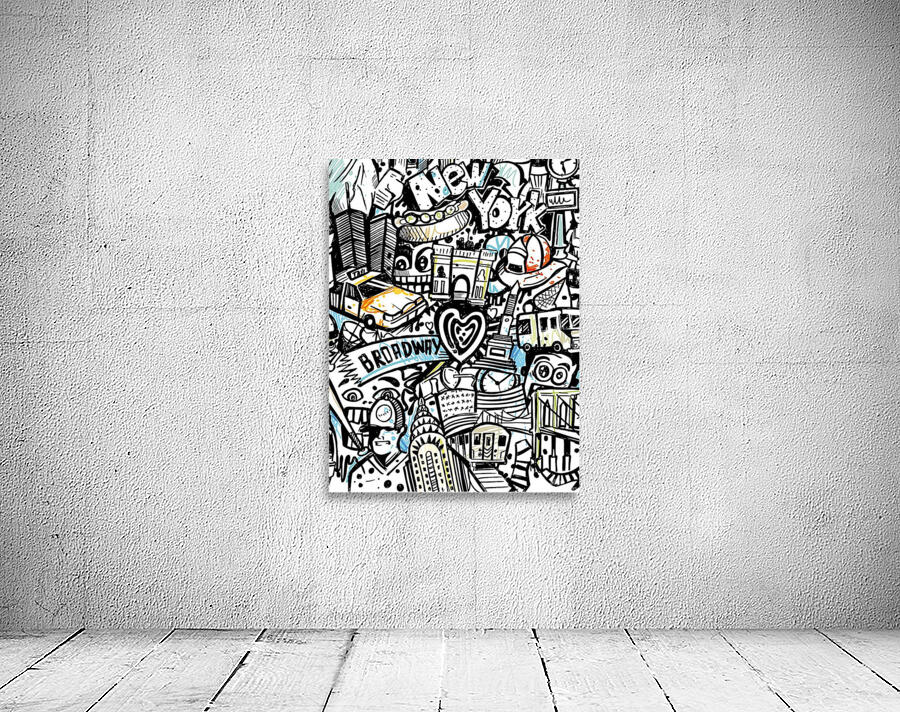 Doodle new york city nyc Wall Preview