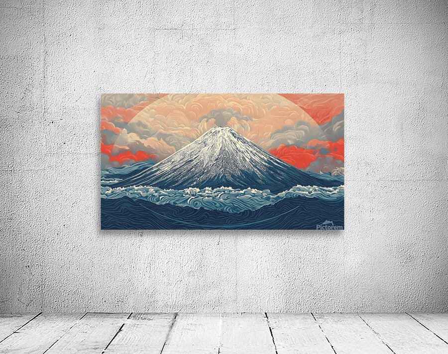 mount fuji drawing Wall Preview