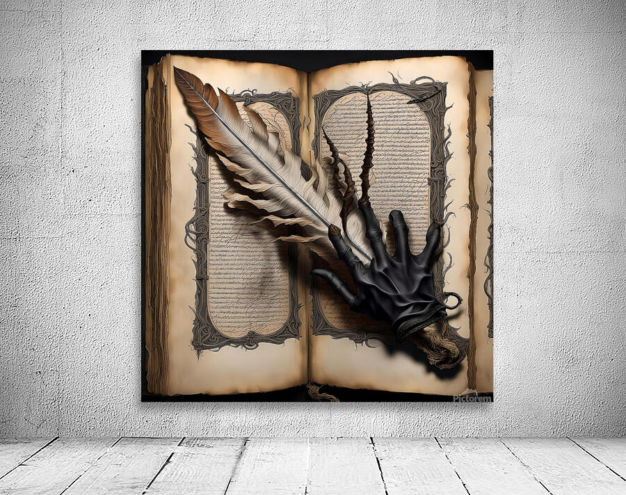 book quill feather Wall Preview