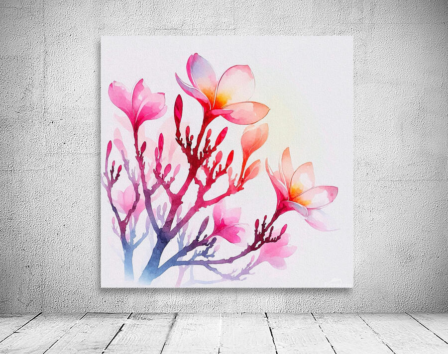 frangipani flower Wall Preview