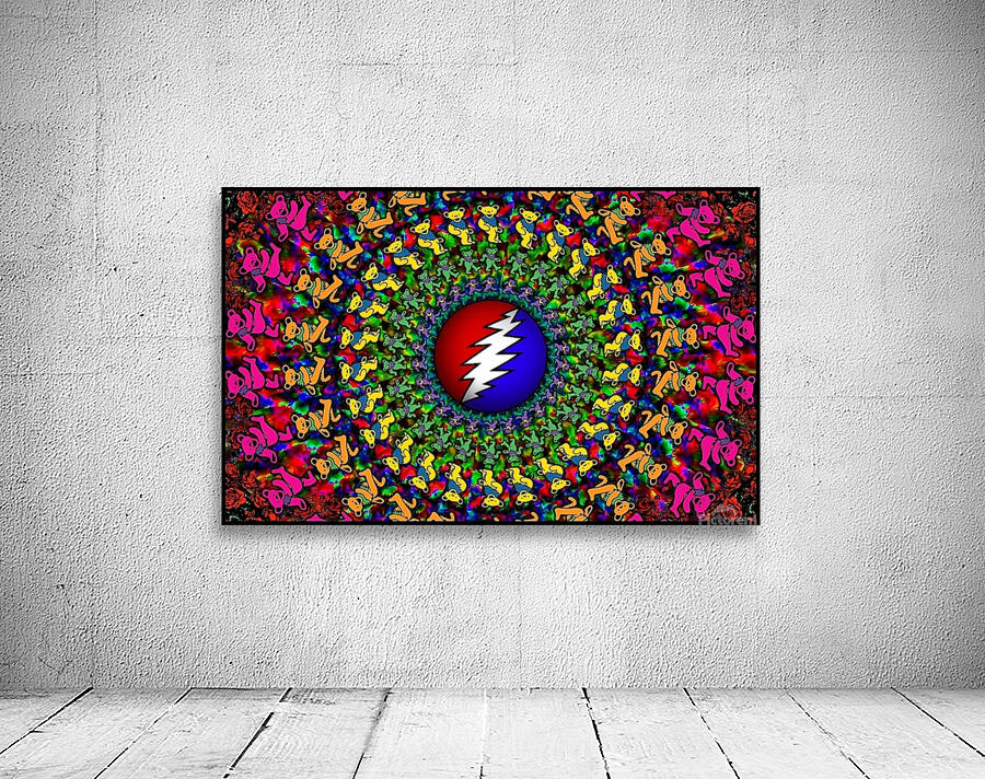 Grateful dead deadhead pattern background Wall Preview