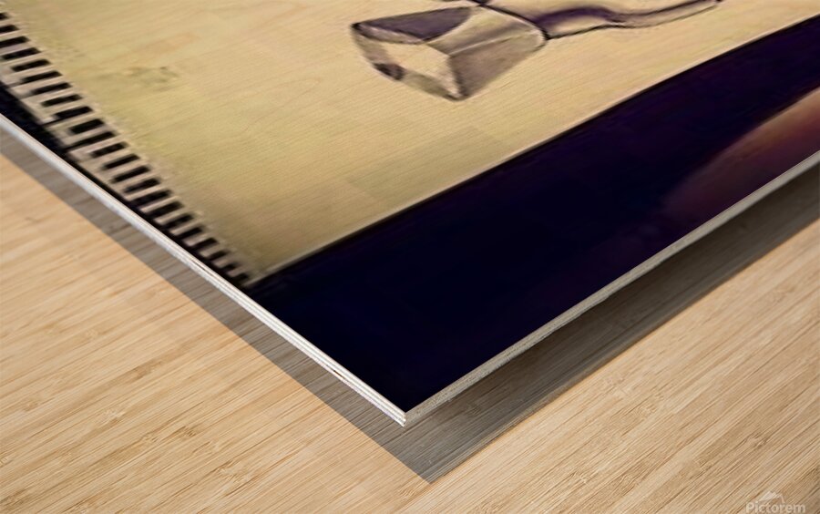 3d drawing art Wood print