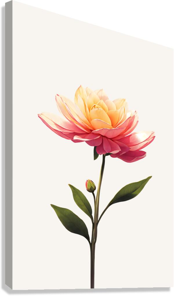 Floral Art Work Canvas Print
