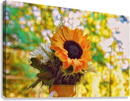  Sunflower in summer  Canvas Print