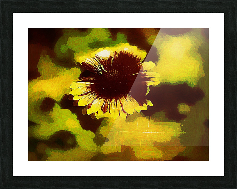 Yellow Flower Picture Frame print