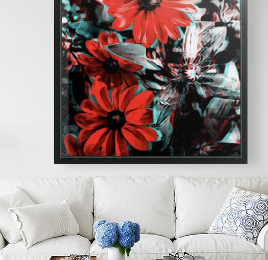Flowers In 3D Reproduction