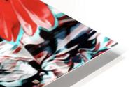 Flowers In 3D HD Metal print