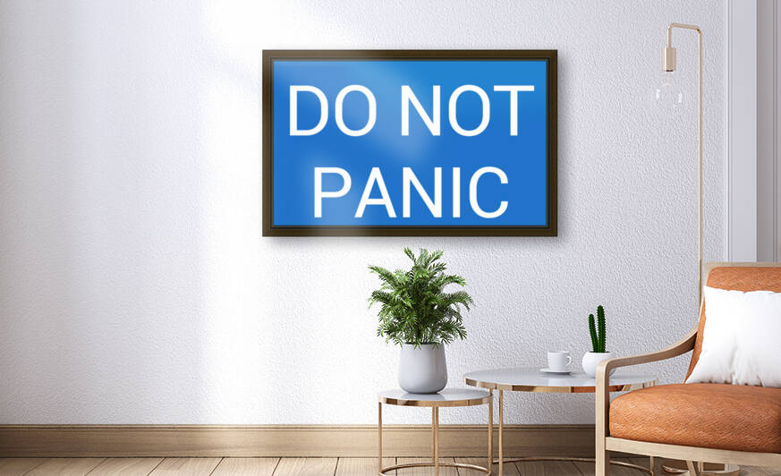 DO NOT PANIC blue by Lenie Blue by Lenie Blue
