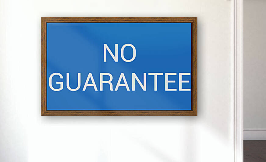 NO GUARANTEE blue by Lenie Blue by Lenie Blue